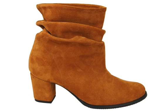 Obuwie Damskie Botki skóra naturalna Rude 986 ElitaBut