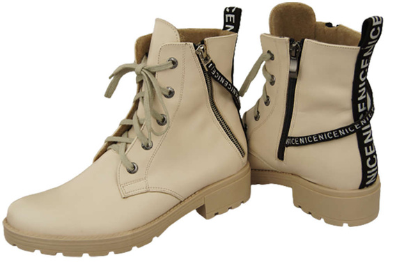 Footwear Boots Women's boots with the inscription NICE Natural Leather 173 Z ElitaBut