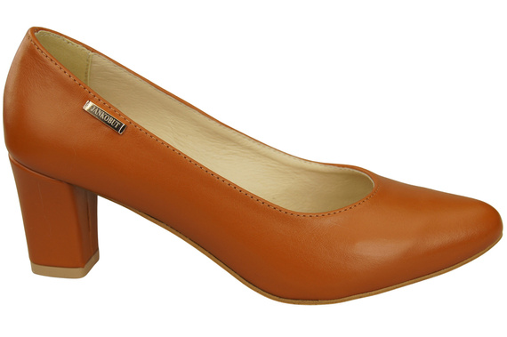 Classic Smooth Pumps Shoes Women's Black Natural Leather 213 ElitaBut