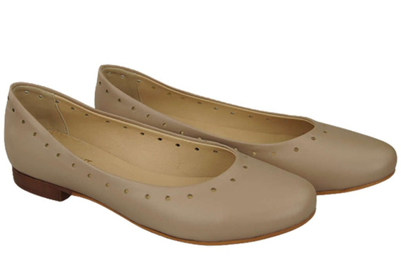 Women's Shoes Comfortable Ballerinas Natural Leather 162 ElitaBut