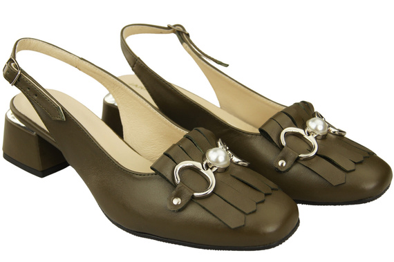 Women's Shoes Sandals Decorated with Fringes Natural Leather 208 ElitaBut