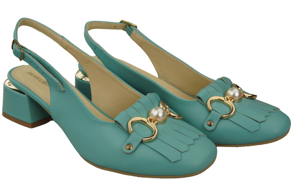 Women's Shoes Sandals Decorated with Fringes Natural Leather 208 ElitaBut