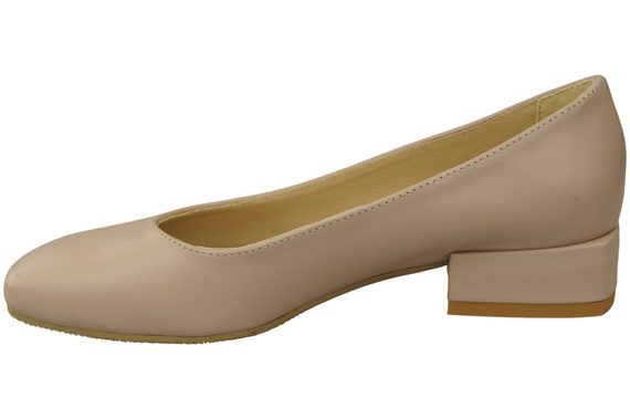 Comfortable Women's Shoes Flat Pumps, Natural Leather 204 ElitaBut