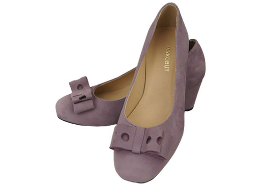 Women's shoes Pumps Natural leather suede 163 ElitaBut