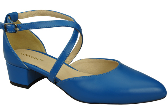 Women’s Leather Sandals  with Straps Low Heel 223 ElitaBut