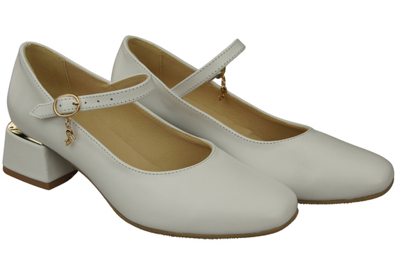 Women's shoes Pumps with a strap, natural leather 202 ElitaBut