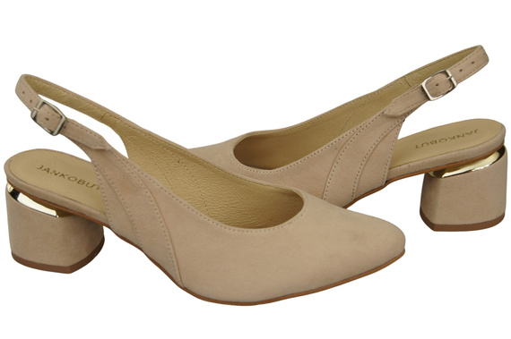 Women's Sandals in Natural Suede Leather - Elegance and Comfort 196 Z ElitaBut