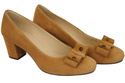 Women's shoes Pumps Natural leather suede 163 ElitaBut