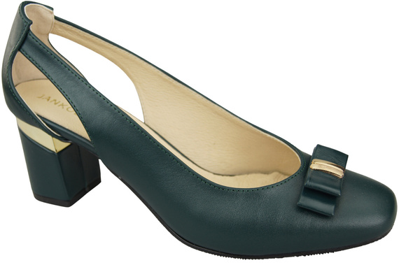 Shoes Women's pumps in Natural Leather with Decorative Heel 199 ElitaBut
