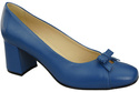 Women's Pumps with a Bow, Natural Leather and Low Heel 203 ElitaBut