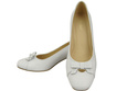 Women's Pumps with a Bow, Natural Leather and Low Heel 203 ElitaBut