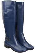 Women’s leather boots, lined officer boots, flat 225 ElitaBut