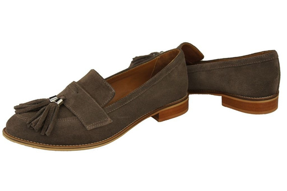 Shoes Women's loafers Natural Leather Velor 134 ElitaBut