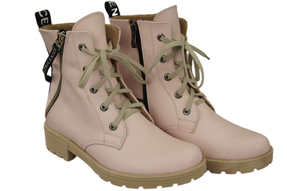 Footwear Boots Women's boots with the inscription NICE Natural Leather 173 L ElitaBut