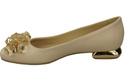 Women's Pumps with Crystals Flat Natural Leather 216 ElitaBut