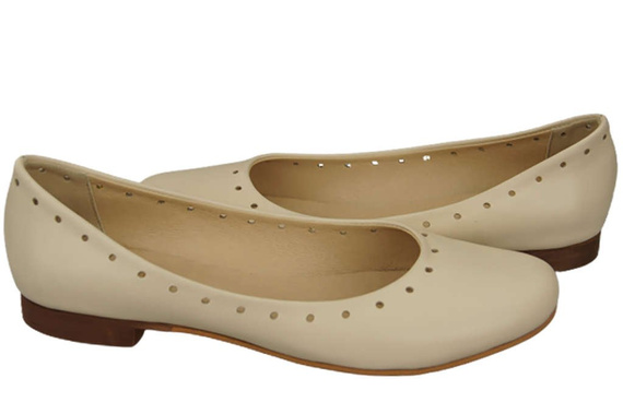 Women's Shoes Comfortable Ballerinas Natural Leather 162 ElitaBut