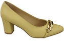 Classic Women's  Pumps Shoes made of Natural Leather with a Gold Decorative Chain 200 ElitaBut