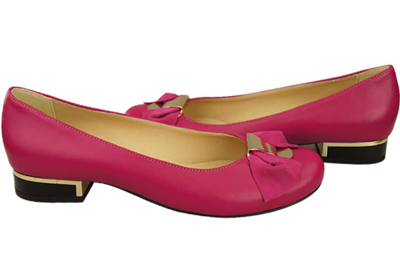 Women's Ballerinas Shoes Natural Leather 894 ElitaBut