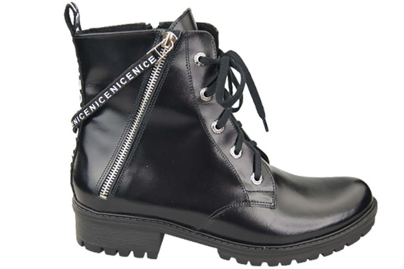 Footwear Boots Women's boots with the inscription NICE Natural Leather 173 Z ElitaBut