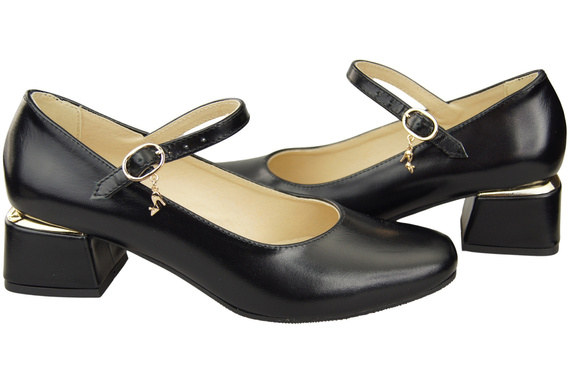 Women's shoes Pumps with a strap, natural leather 202 ElitaBut