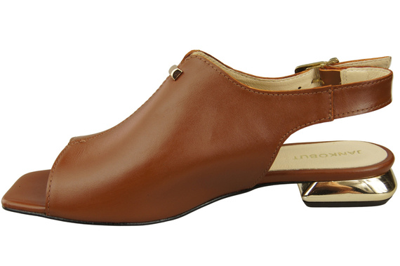 Comfortable Women's Shoes Sandals Flat Gold Heel Natural Leather 207 ElitaBut