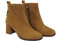 Women’s ankle boots in genuine suede leather, stable block heel, with zipper – 224 ElitaBut