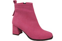 Women’s ankle boots in genuine suede leather, stable block heel, with zipper – 224 ElitaBut