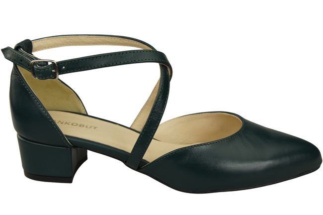 Women’s Leather Sandals  with Straps Low Heel 223 ElitaBut