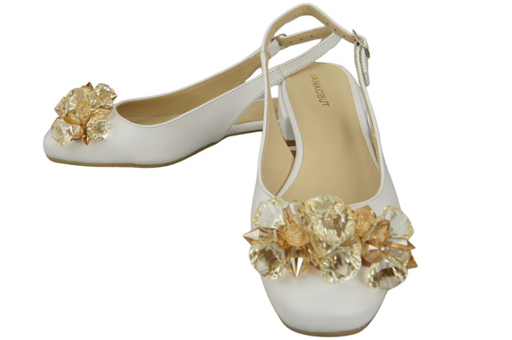 Women's Shoes Sandals with Crystals Natural Leather 215 ElitaBut