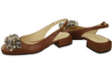 Women's Shoes Sandals with Crystals Natural Leather 215 ElitaBut