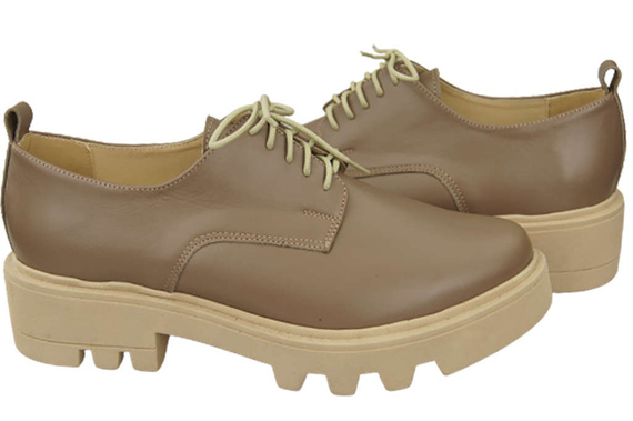 Women's shoes Lace-up leather Natural 180 ElitaBut