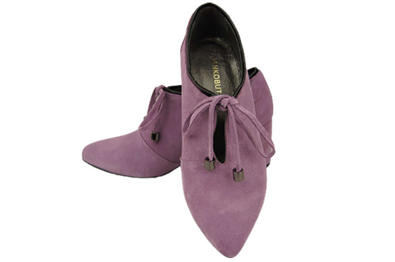 Women's shoes Low shoes Natural leather velor 183 ElitaBut