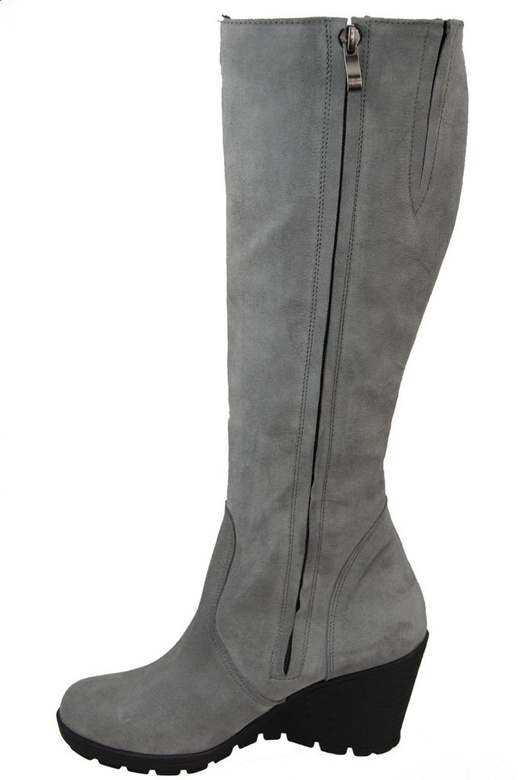 Shoes Women's boots Wedge natural leather velor 745 ElitaBut