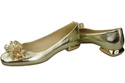 Women's Pumps with Crystals Flat Natural Leather 216 ElitaBut