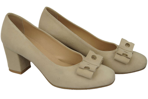 Women's shoes Pumps Natural leather suede 163 ElitaBut