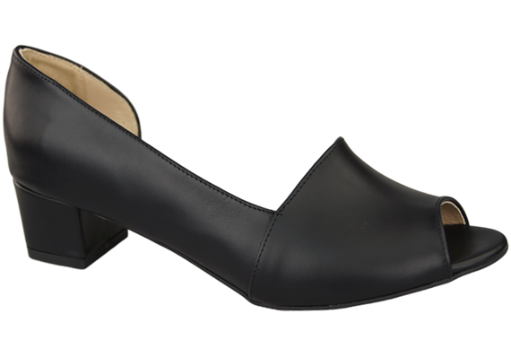 Obuwie Damskie Sandały Czarne Skóra Naturalna 147 ElitaBut