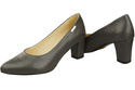 Classic Smooth Pumps Shoes Women's Black Natural Leather 213 ElitaBut