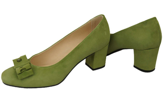 Women's shoes Pumps Natural leather suede 163 ElitaBut