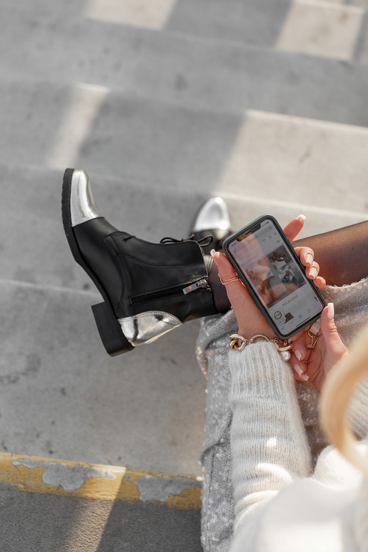 Shoes Women's boots Winter natural leather Golden 820 Z ElitaBut