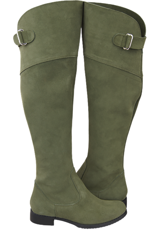 Shoes Boots Women Boots Over-the-knee boots Over-the-knee natural leather Velor 154 ElitaBut