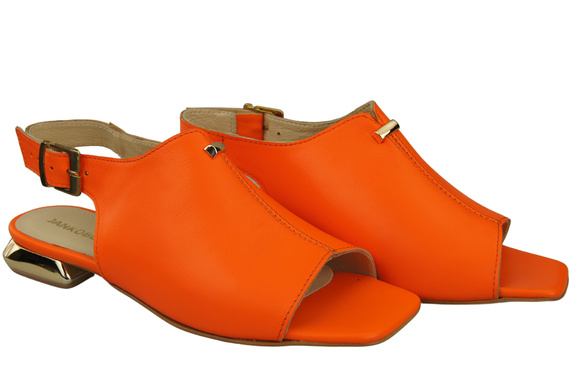 Comfortable Women's Shoes Sandals Flat Gold Heel Natural Leather 207 ElitaBut