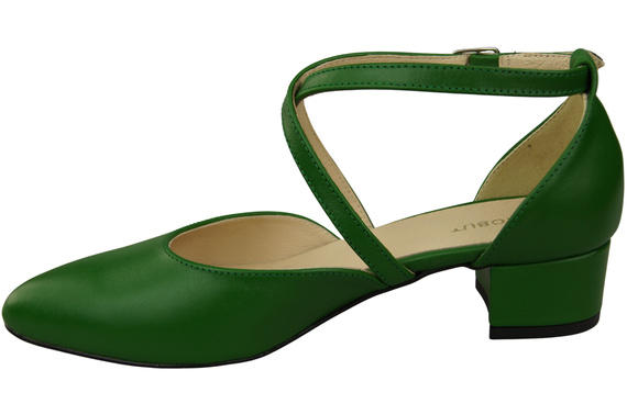 Women’s Leather Sandals with Straps Low Heel 223 ElitaBut