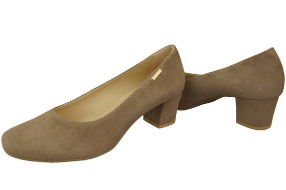 Comfortable Women's Shoes Pumps Natural Suede Leather 172 Z ElitaBut