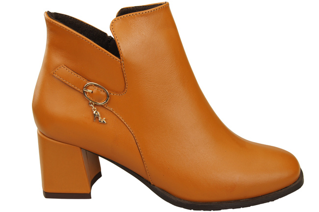 Women’s Ankle Boots ElitaBut 226 Genuine Leather, Insulated, Square Toe, Block Heel