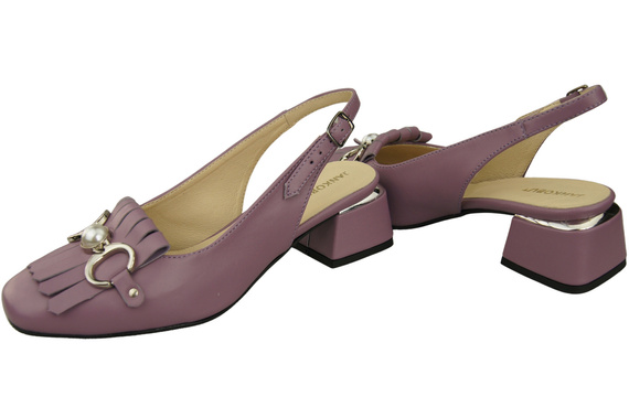 Women's Shoes Sandals Decorated with Fringes Natural Leather 208 ElitaBut