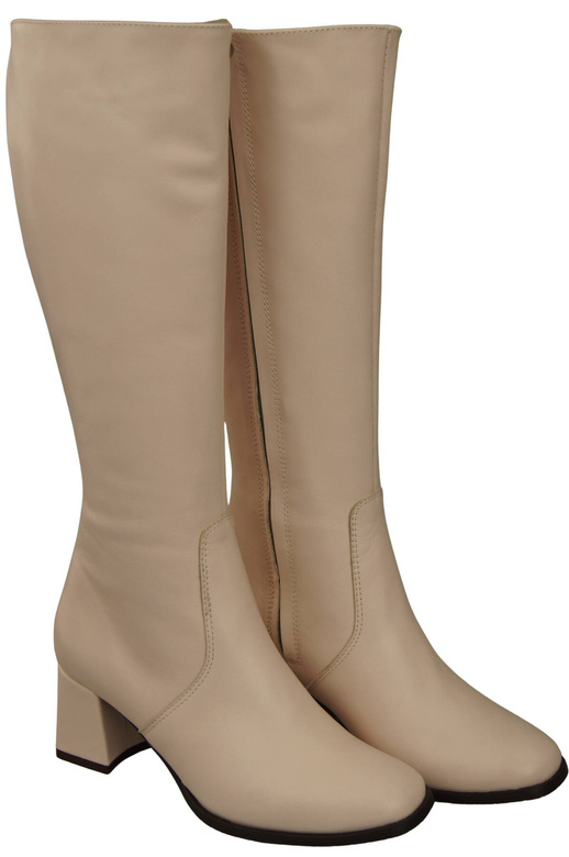 Comfortable Footwear Women's Boots Low Heel Natural Leather 212 ElitaBut