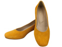 Comfortable Women's Shoes Pumps with Decorative Heel Natural Suede Leather 219 From ElitaBut