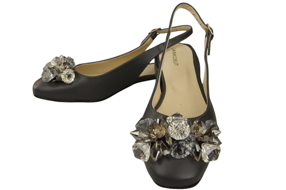 Women's Shoes Sandals with Crystals Natural Leather 215 ElitaBut