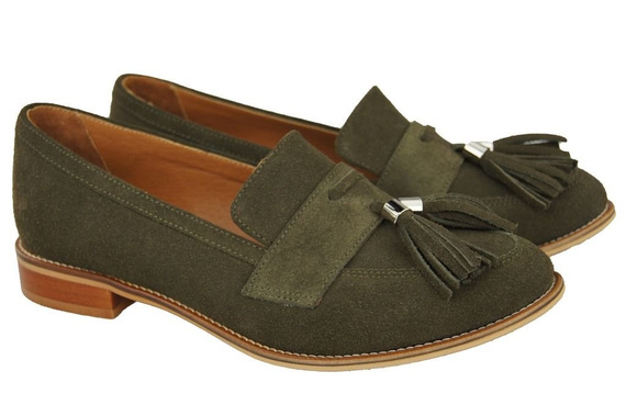 Shoes Women's loafers Natural Leather Velor 134 ElitaBut