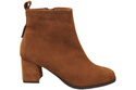 Women’s ankle boots in genuine suede leather, stable block heel, with zipper – 224 ElitaBut